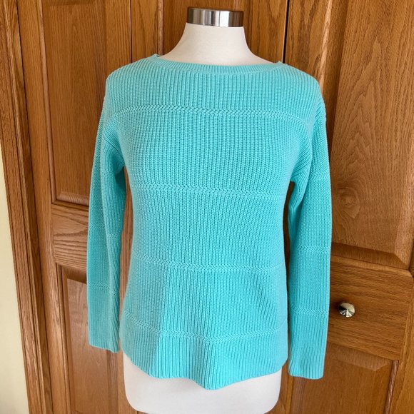 TALBOTS - Pima Cotton Bateau Neck Sweater - NEW with Tag - Picture 5 of 11